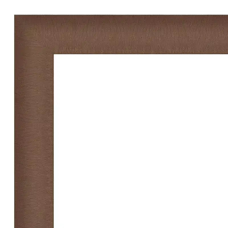 33" x 27" Eleganter Badezimmerspiegel für die Wand, gebürstete Bronze, Polystyrolrahmen, Wandmontage