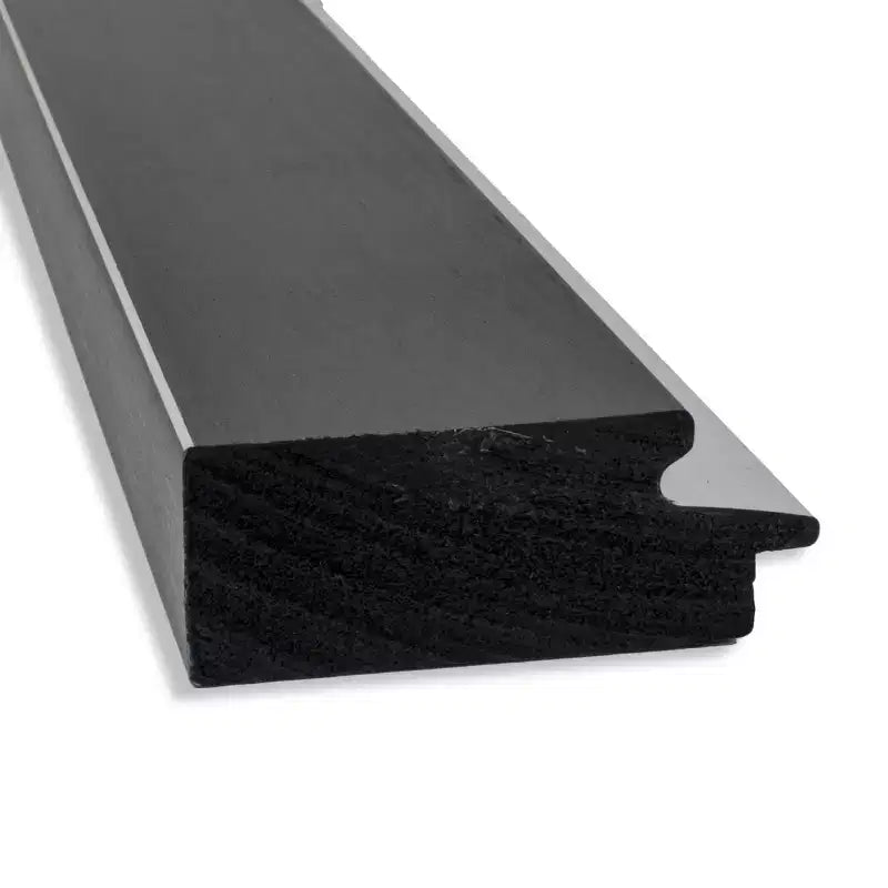 42" x 30" Eva-Badezimmerspiegel für die Wand ohne Facettenschliff, Schwarz, modernes Rechteck, Wandmontage