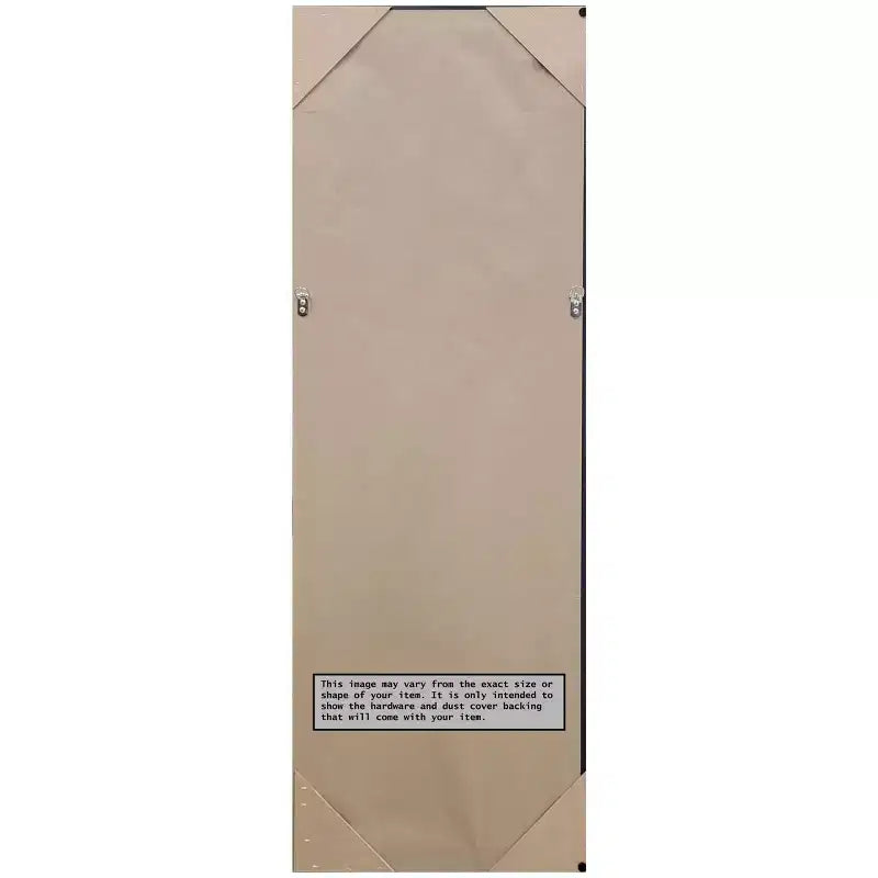 20" x 54" weißer Ganzkörperspiegel für die Tür, ohne Facettenschliff, Rahmen aus Polystyrol, inklusive Montagematerial