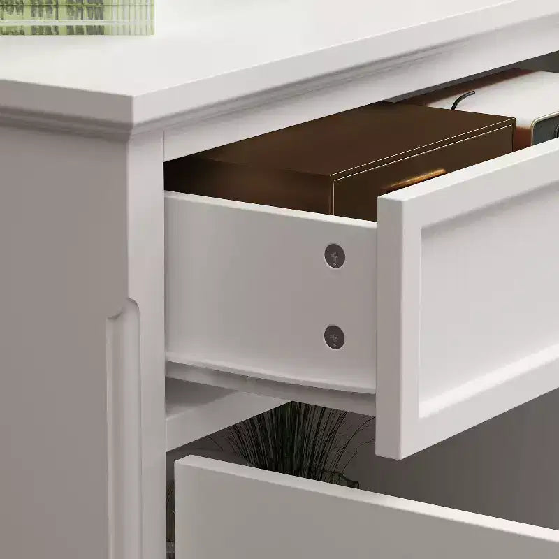 Cómoda horizontal de 5 cajones, armario de almacenamiento multifuncional, soluciones de almacenamiento para la sala de estar