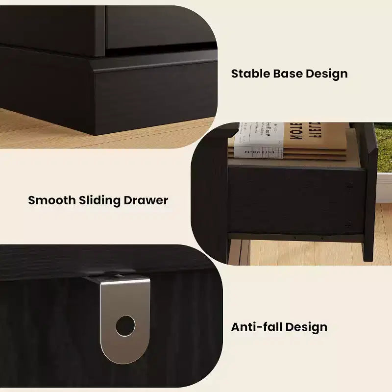 Commode blanche pour chambre, commode à 6 tiroirs avec éclairage LED et station de recharge, pour salon et couloir