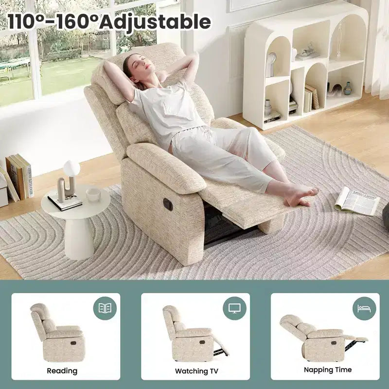 Petit canapé inclinable pour le salon, fauteuil pour adultes