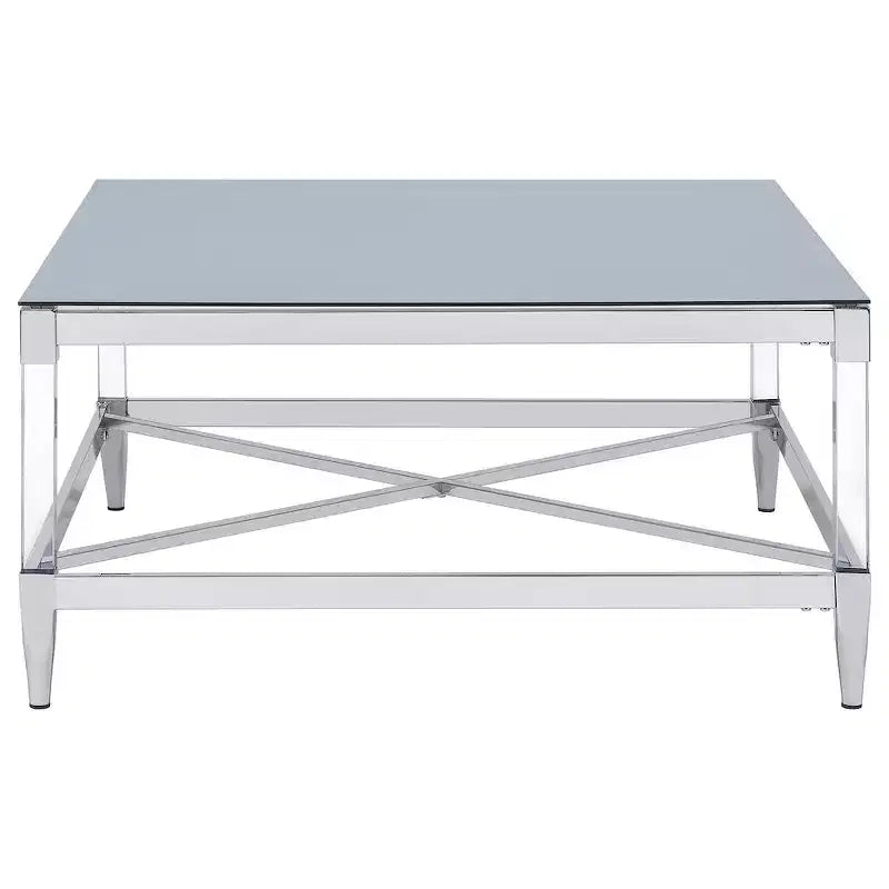 Mesa de centro de acrílico con espejo templado