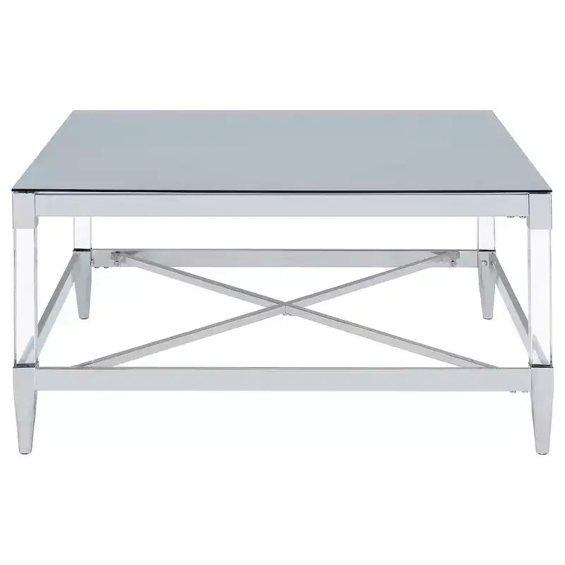 Mesa de centro de acrílico con espejo templado