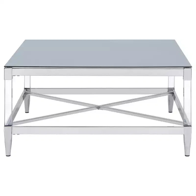 Mesa de centro de acrílico con espejo templado