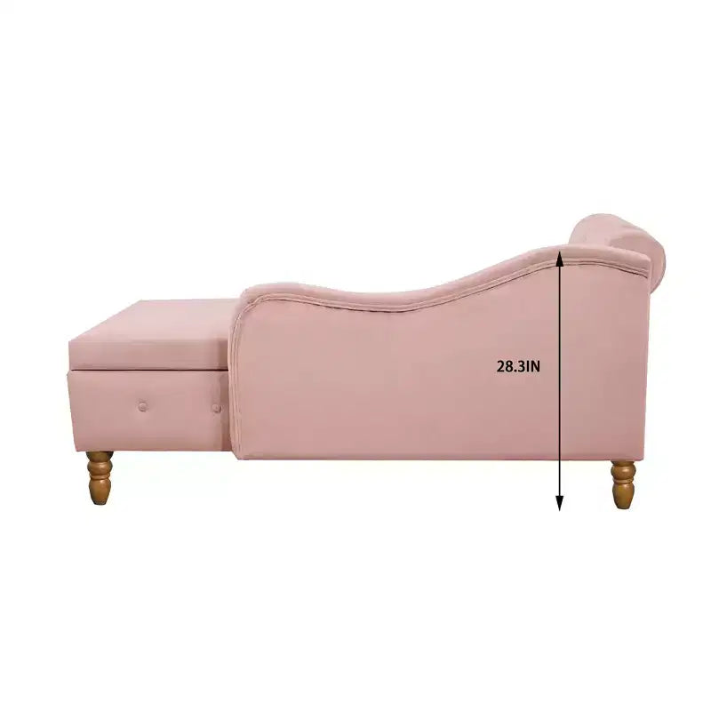 Moderner Relaxsessel mit Stauraum und Ziernägeln, gepolsterter Samt-Loungesessel mit Knopfheftung, Stauraum und Kissen fürs Wohnzimmer