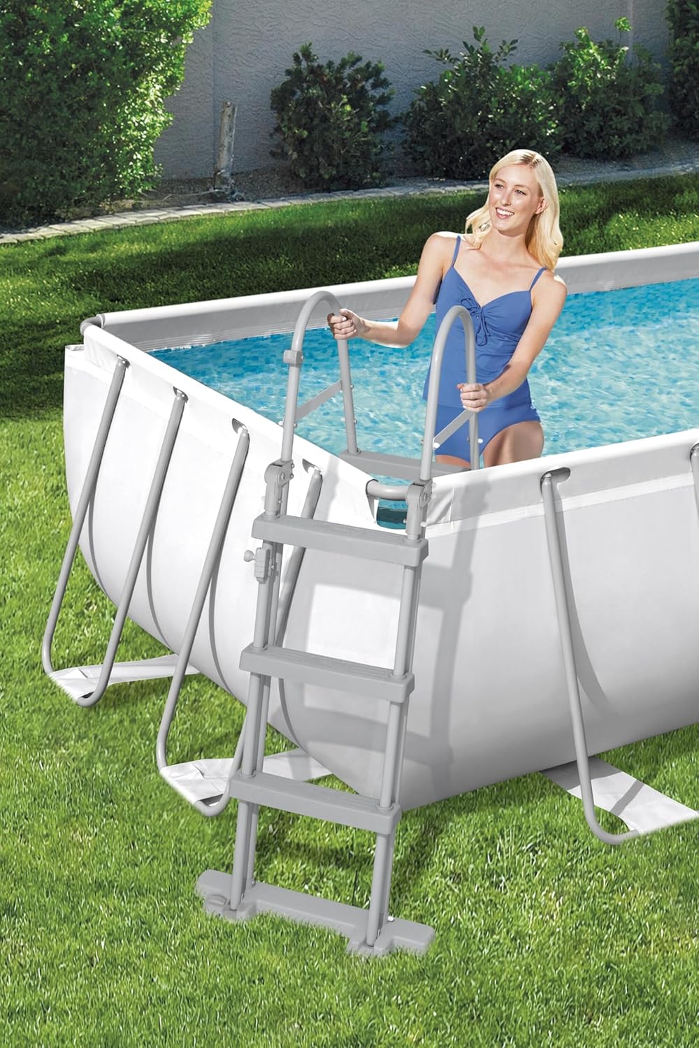 Piscine Hors Sol 404 x 201 x 100 cm BESTWAY Rectangulaire Power Steel? Piscine Tubulaire