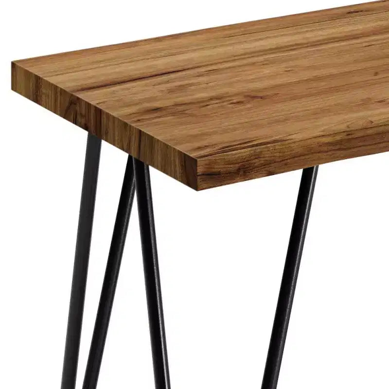 Banc pratique de style patiné, naturel