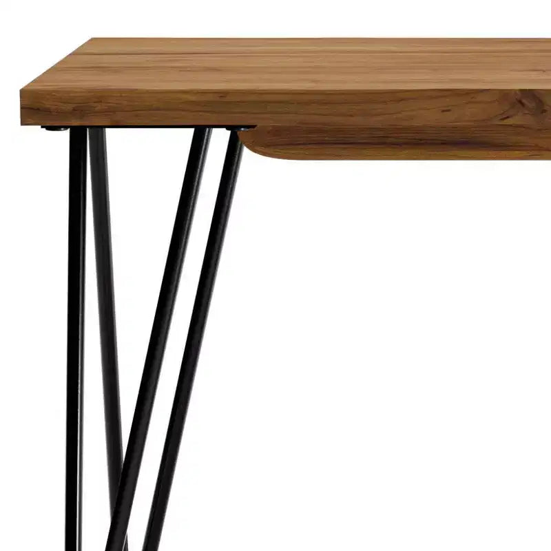 Banc pratique de style patiné, naturel