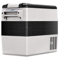 Réfrigérateur 52l de Voiture -20°C/+10°C Mini Réfrigérateur Portable Ecran Lcd Adaptateur 69x34,5x52,5cm Noir+Gris