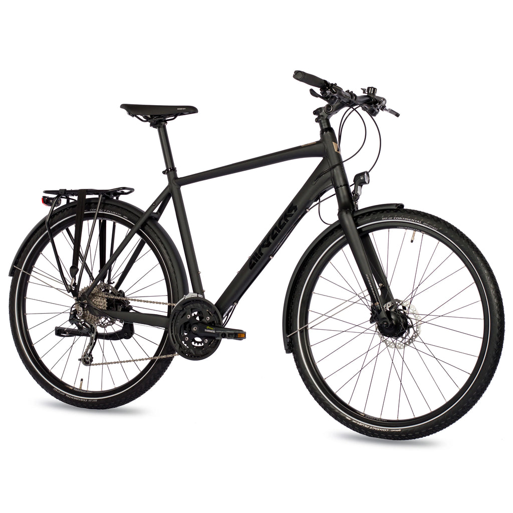 28 pouces homme XXL vélo de randonnée tr.2880 vélo de randonnée 27 x Gang Shimano DEORE rd-m592 SGS noir
