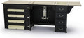 353 Cabinet à coudre Norma Jean pour couture robuste, coupe, matelassage et artisanat avec rangement et transport aérien, finition noire