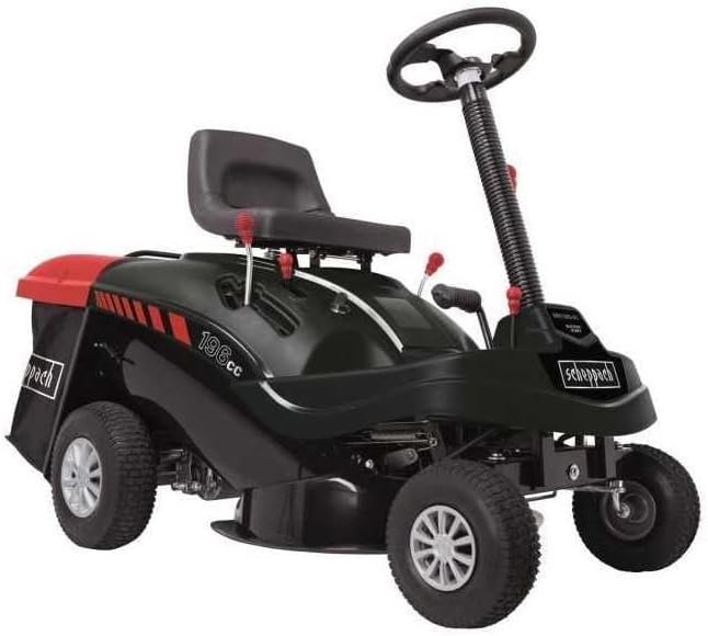 Scheppach Tondeuse à Gazon autoportée MR196-61 – Moteur à Essence 4 Temps 4,8 KW / 6,5 CV – Largeur de Coupe 61 cm – 5 Vitesses – Hauteur de Coupe réglable
