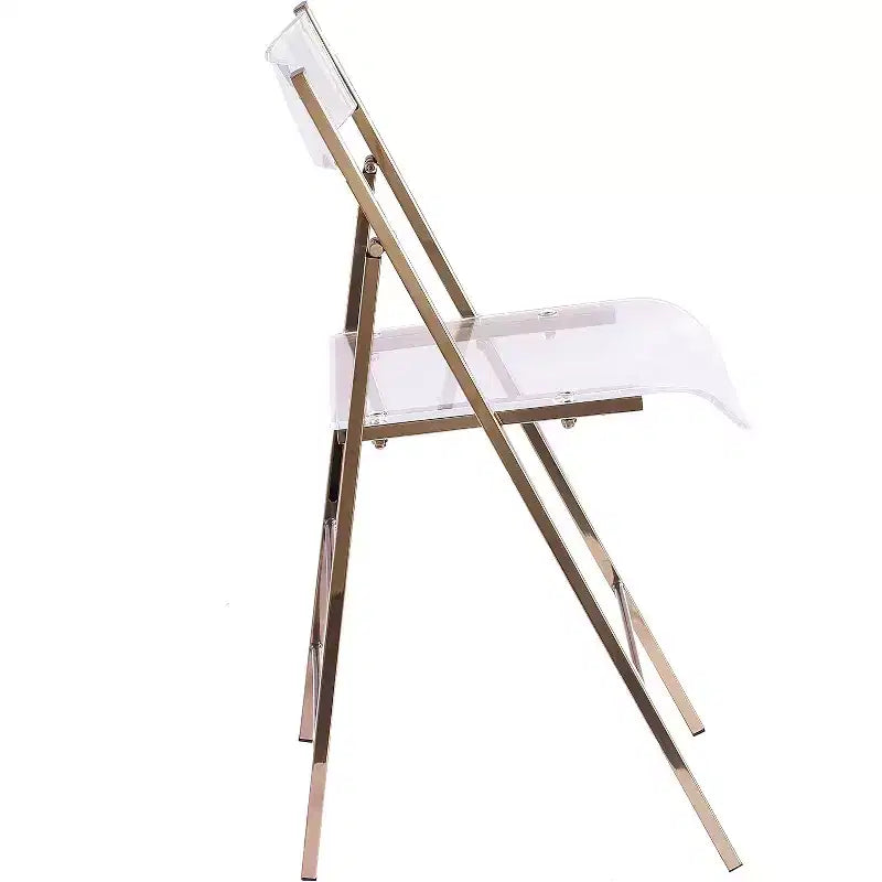 Chaises pliantes de luxe modernes en acrylique