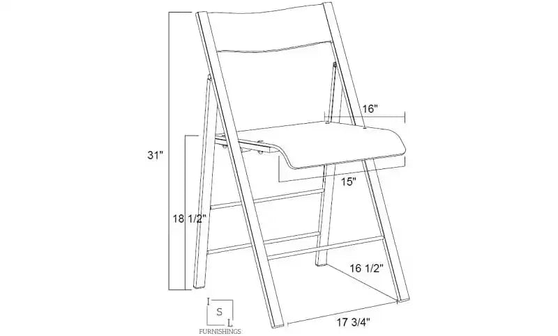 Chaises pliantes de luxe modernes en acrylique
