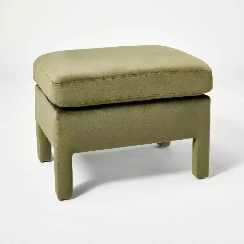 Pouf entièrement rembourré à motif de style nordique