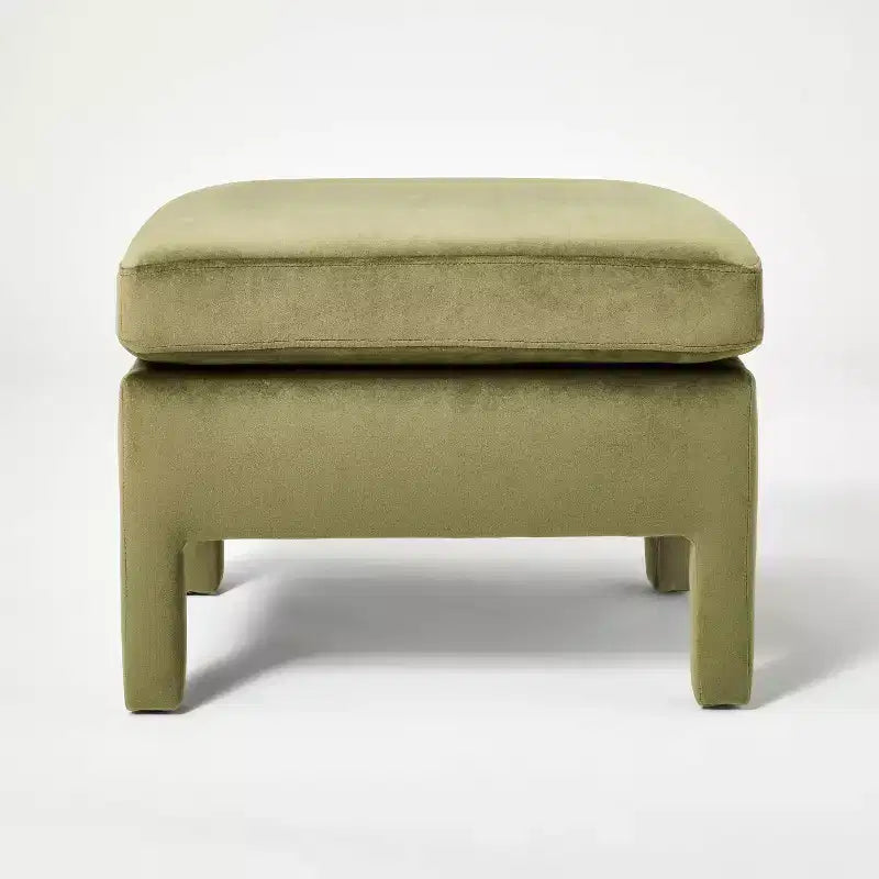 Pouf entièrement rembourré à motif de style nordique