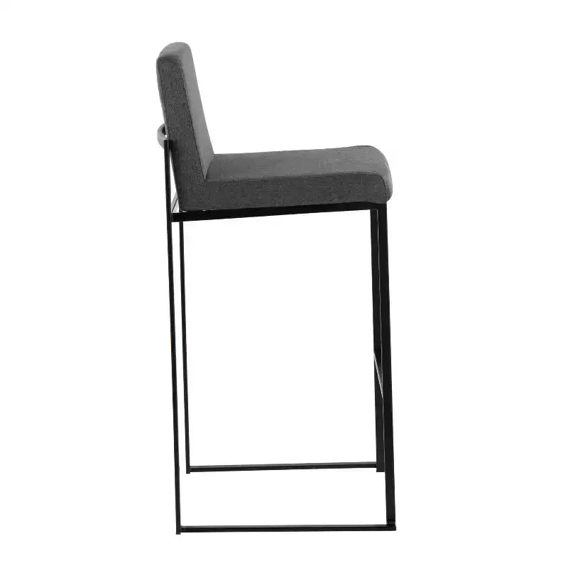 Juego de 2 taburetes de bar de estilo minimalista
