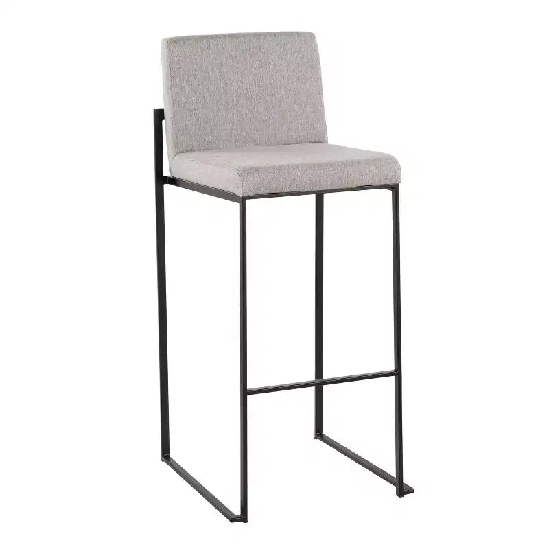 Juego de 2 taburetes de bar de estilo minimalista