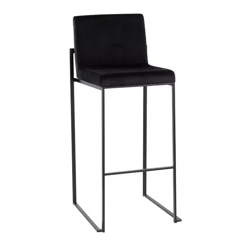 Juego de 2 taburetes de bar de estilo minimalista