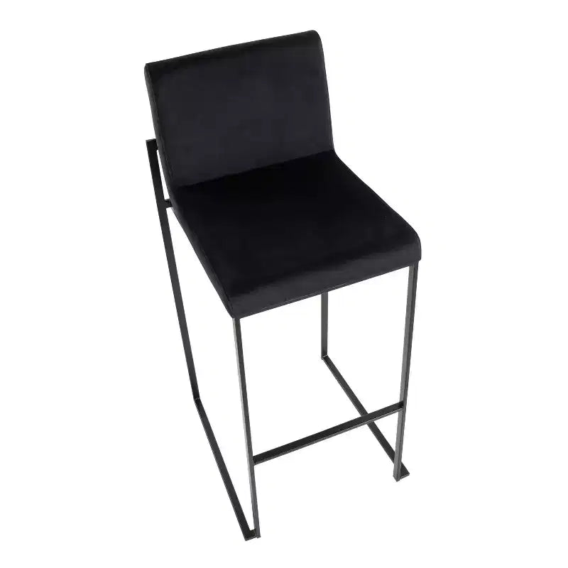 Juego de 2 taburetes de bar de estilo minimalista