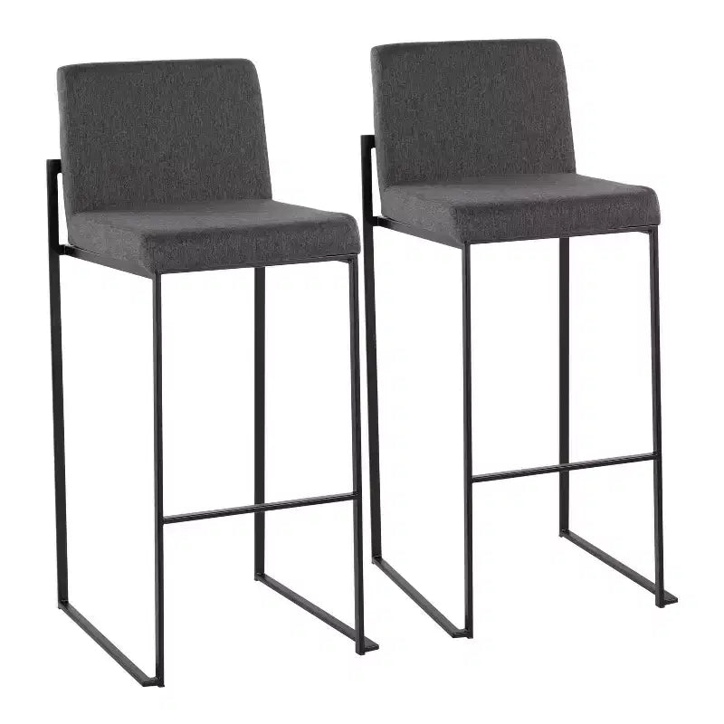 2er-Set Barhocker im minimalistischen Stil