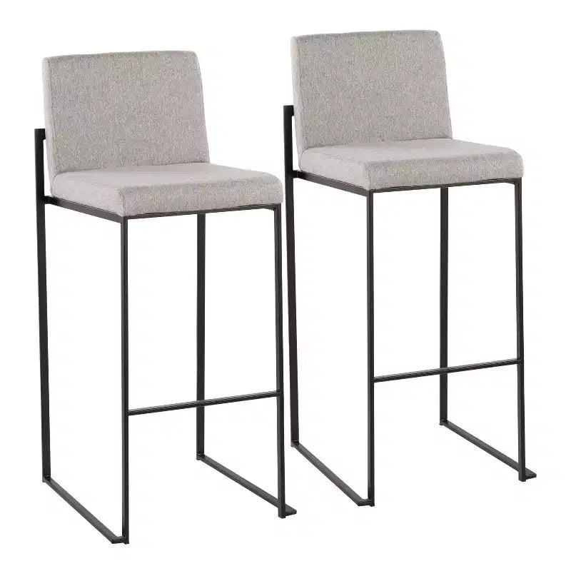 2er-Set Barhocker im minimalistischen Stil