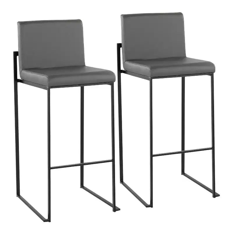 2er-Set Barhocker im minimalistischen Stil