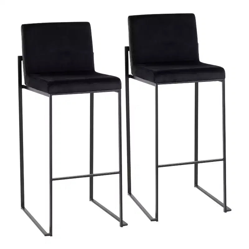 2er-Set Barhocker im minimalistischen Stil