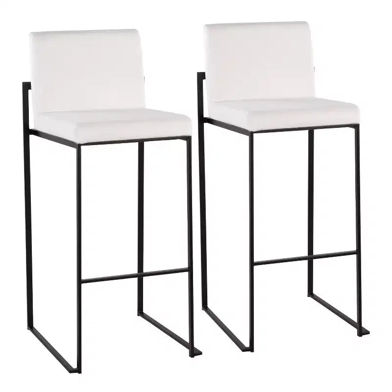 2er-Set Barhocker im minimalistischen Stil