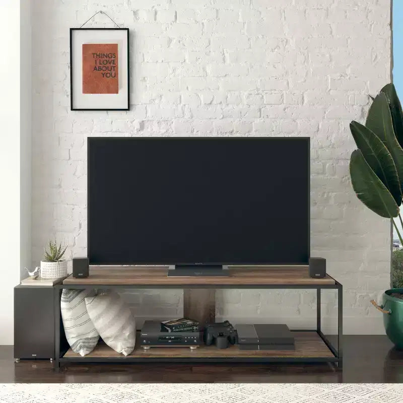 Meuble TV pour téléviseurs jusqu’à 65, chêne vieilli