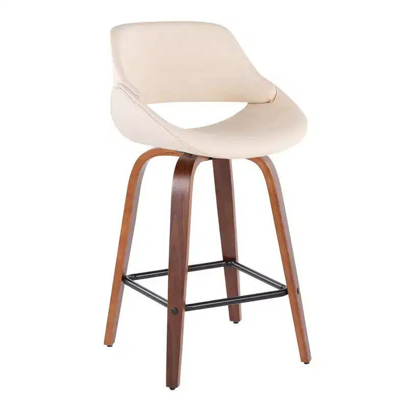 Lot de 2 tabourets de bar carrés de style nordique