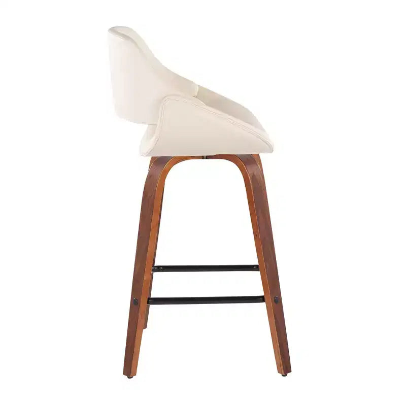 Lot de 2 tabourets de bar carrés de style nordique