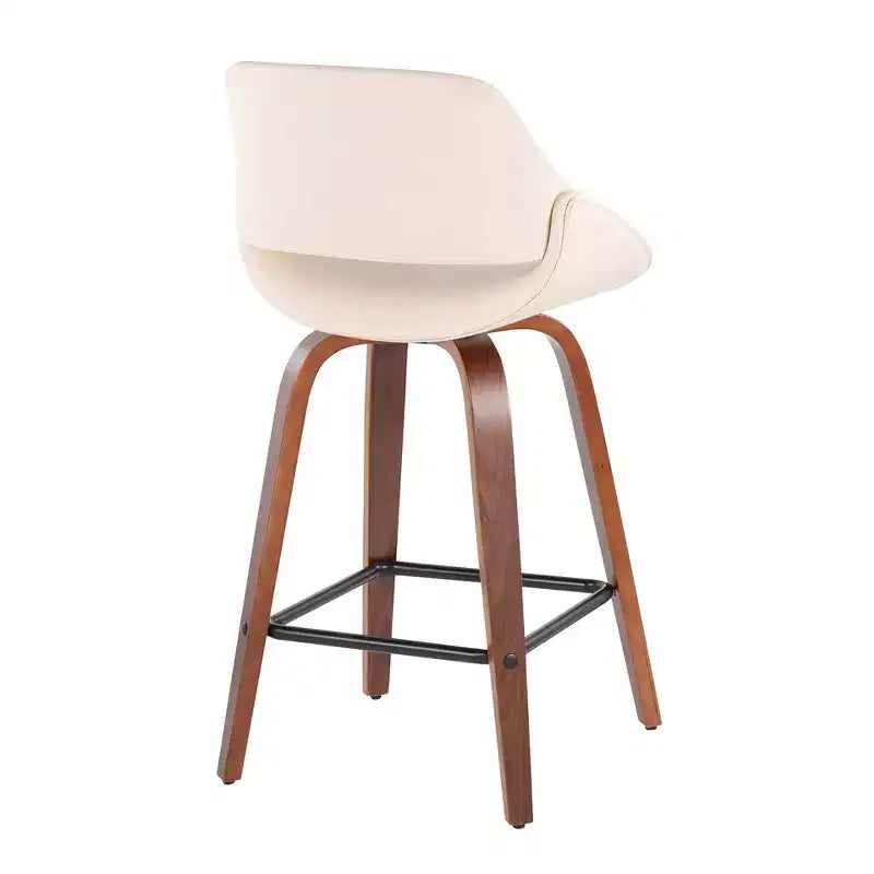 Lot de 2 tabourets de bar carrés de style nordique