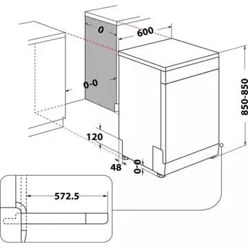 Lave vaisselle 60 cm INDESITI0FD651X