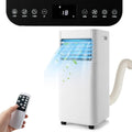 GOPLUS Climatiseur Mobile 9000BTU 2,6kW, Climatiseur 4 en 1 Fonction de Refroidissement, Déshumidification, Ventilation, Mode Nuit, Minuterie 24H, Contr?le Télécommande/écran, 20©O, Noir, R290