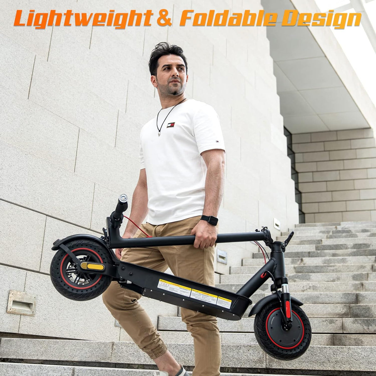 [EU Direct] EVERCROSS EV10K Pro Trottinette électrique Batterie 36V 11.4AH Moteurs 500W Pneus Pleins 10 pouces Autonomie maximale de 30-40KM Charge maximale de 150KG Trottinette pliable